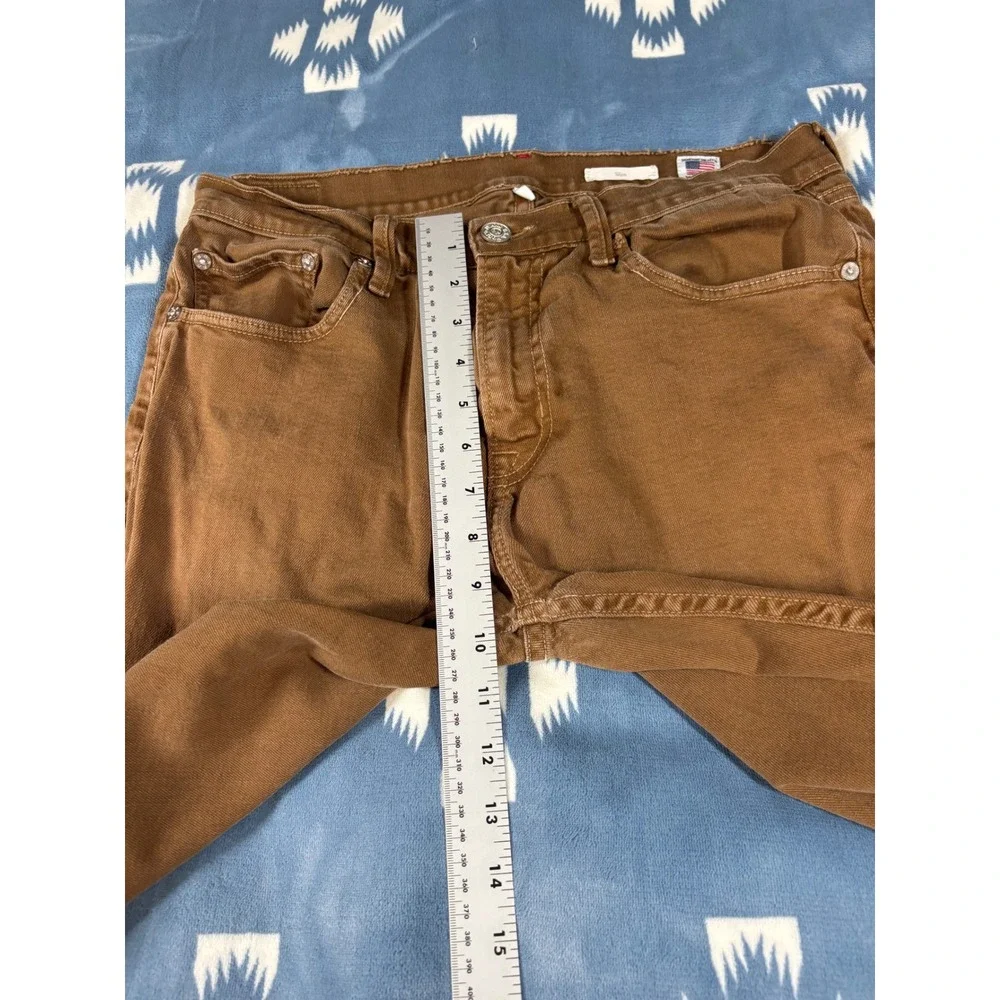 Noend Denim Mens Slim Fit Jeans Oak Brown Made in USA MS1034IOAK32 Size 32